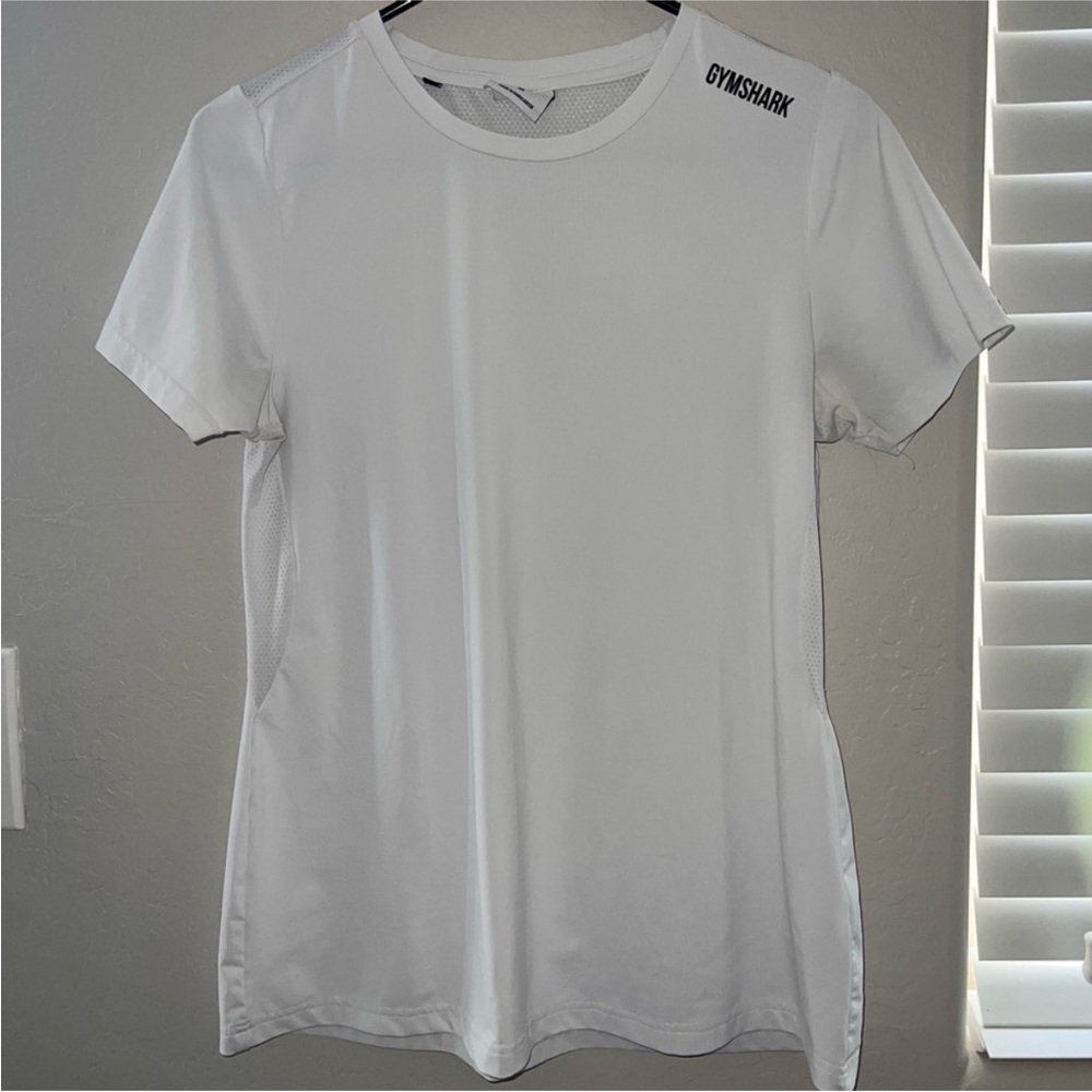 Gymshark Women's White Short Sleeve Running Tee